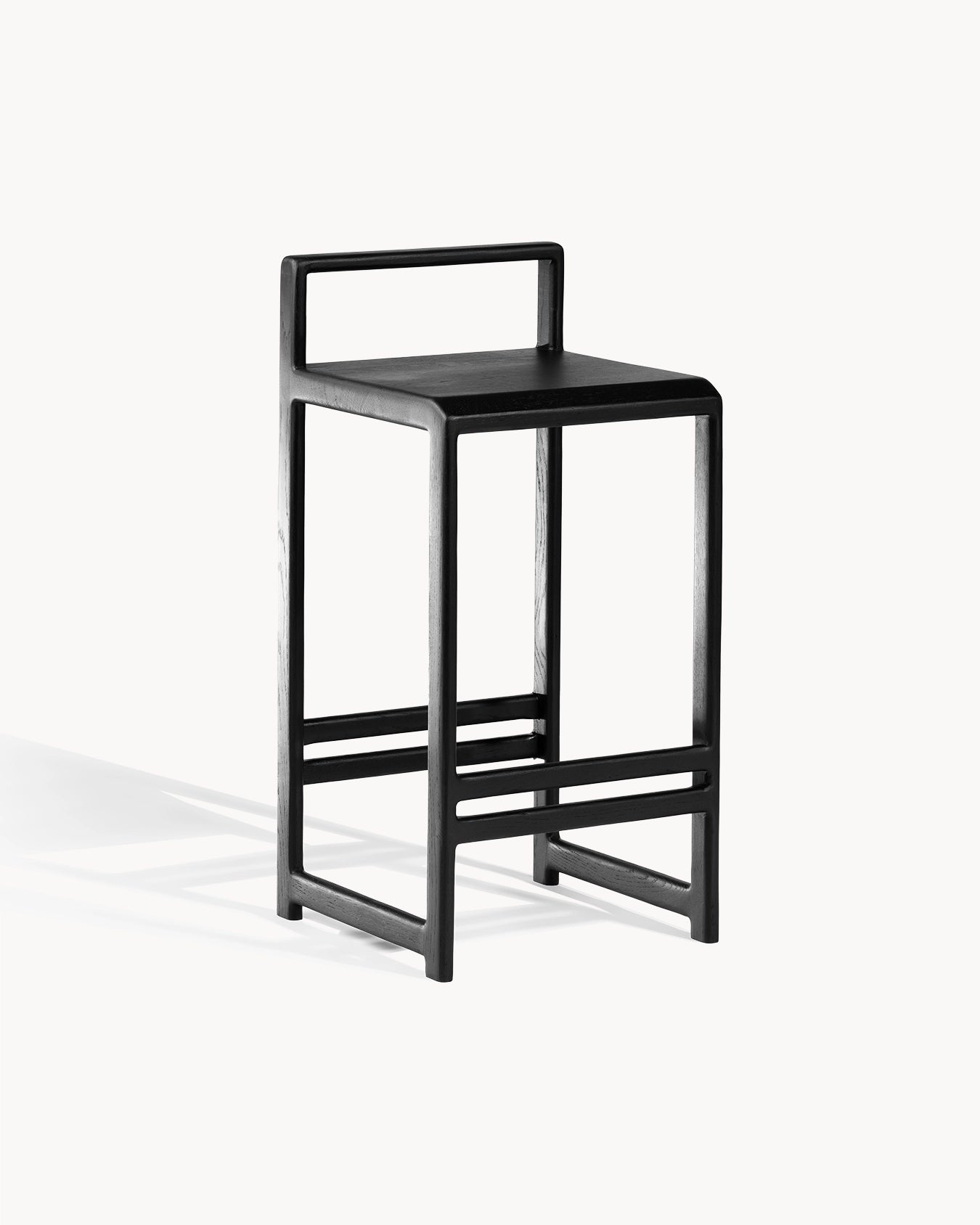 Ebba Bar stool - Black oak